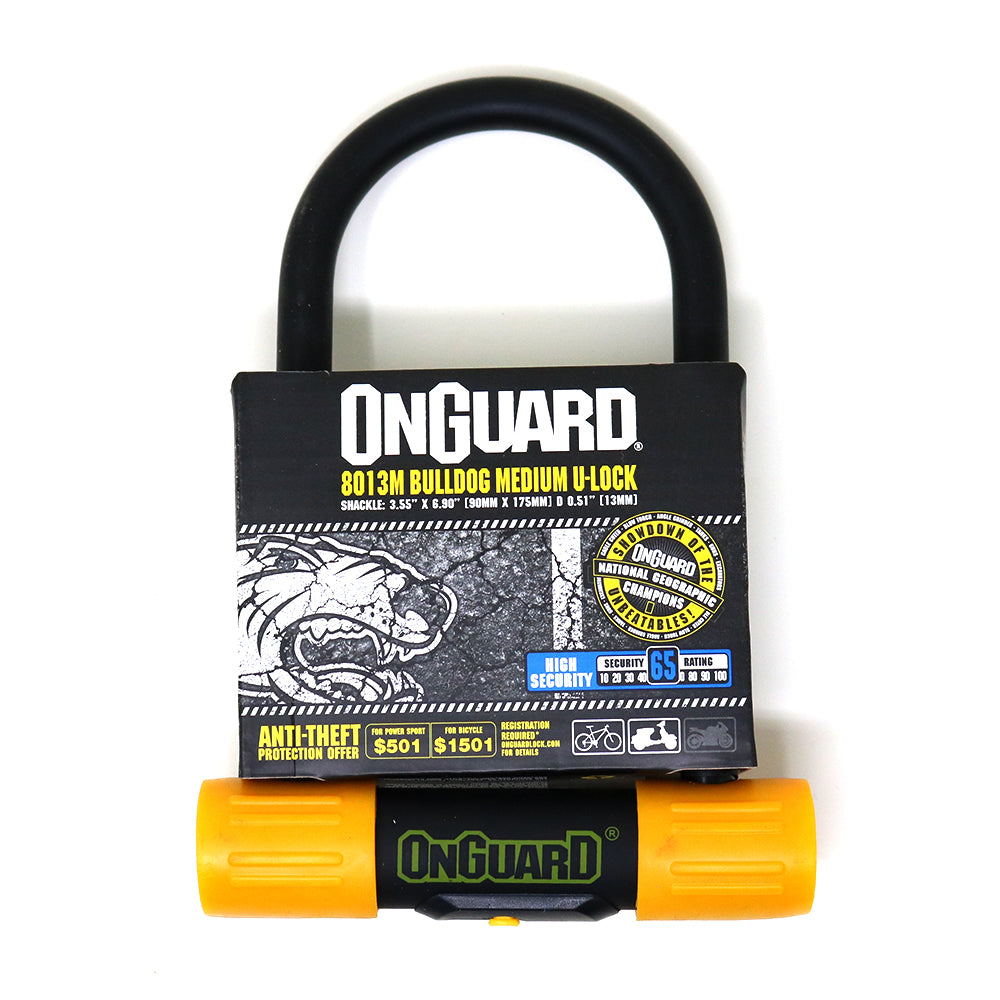 Candado OnGuard Llave U-Lock Bulldog Medium 90X175mm